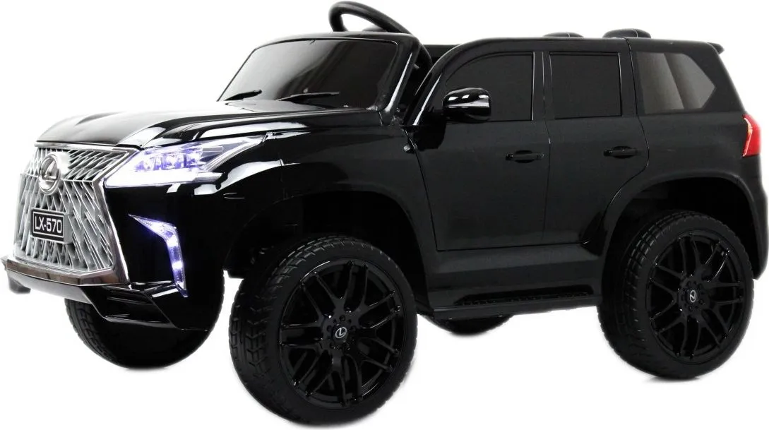 Детский электромобиль RiverToys Lexus 570 (E555EE) черный глянец