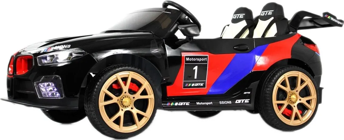 Детский электромобиль RiverToys F555FF черный глянец