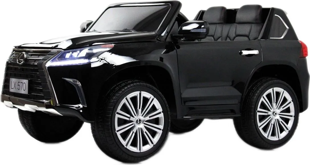 Детский электромобиль RiverToys Lexus LX570 (Y555YY) черный глянец