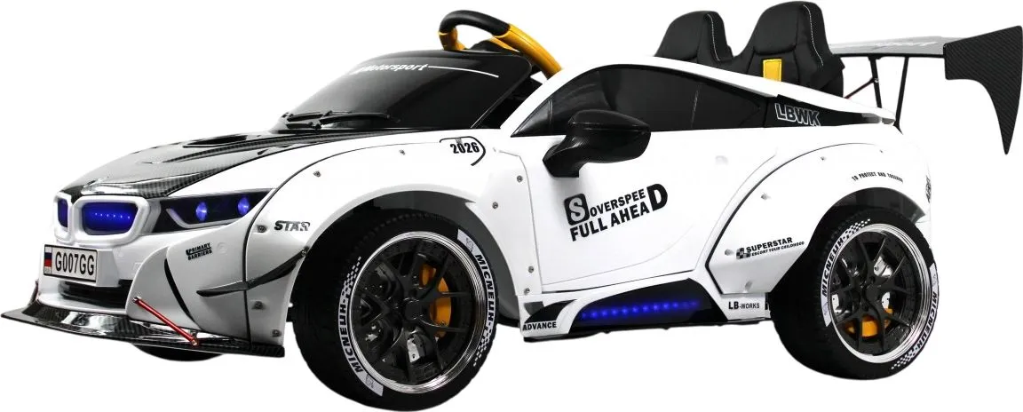 Детский электромобиль RiverToys G007GG белый