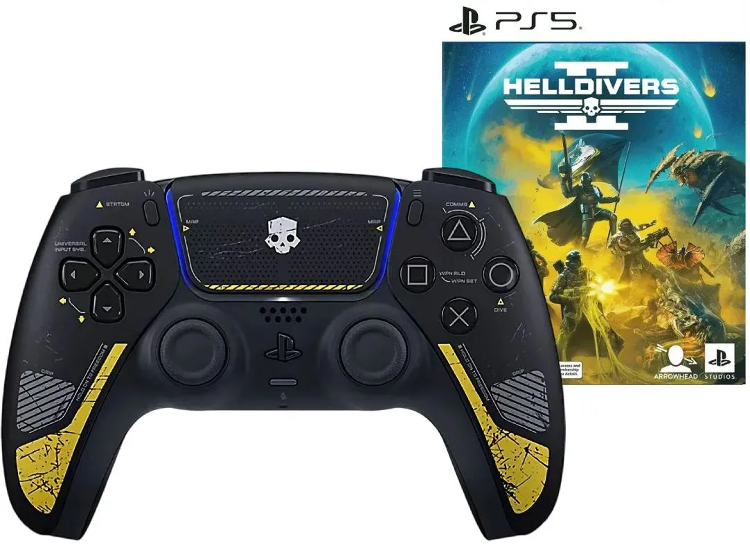 Геймпад Sony DualSense HELLDIVERS 2 + игра HELLDIVERS 2 (PS5)