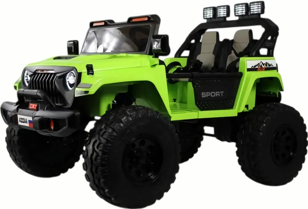 Детский электромобиль Jeep A222AA зеленый