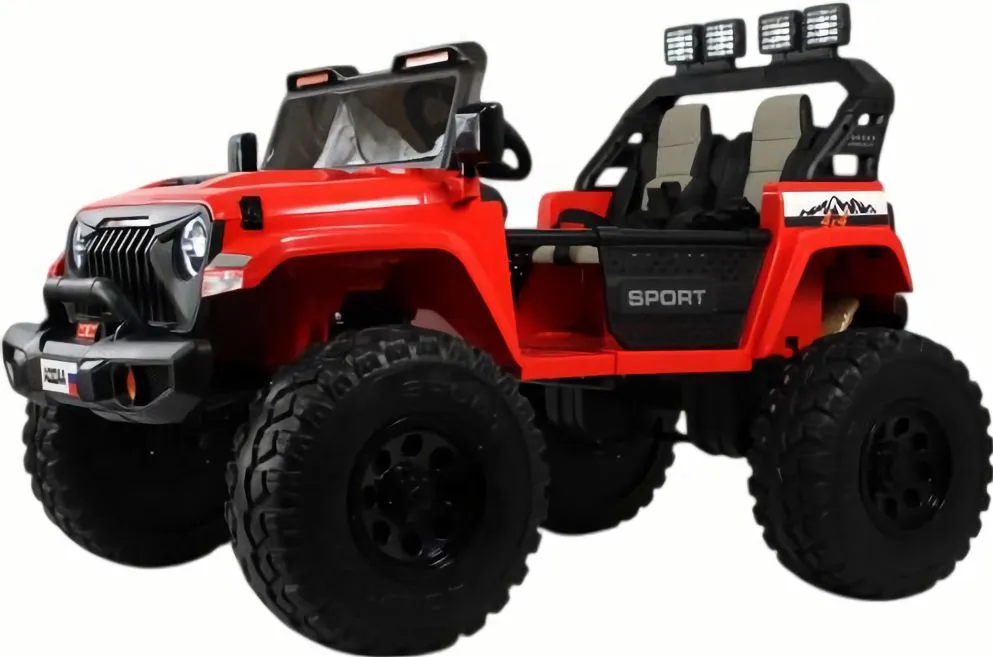 Детский электромобиль Jeep A222AA красный