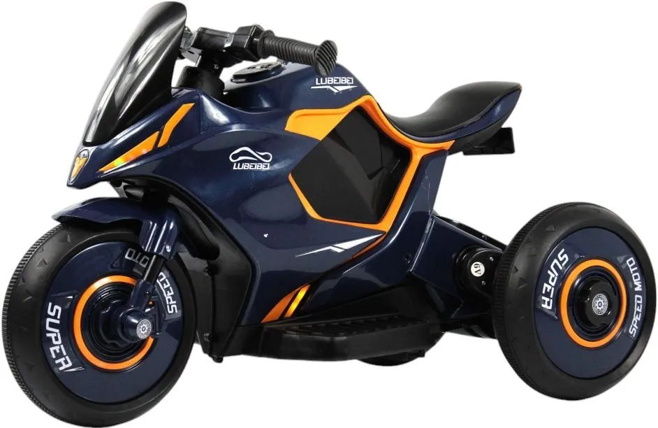 Детский электромотоцикл RiverToys (G004GG-BLUE) синий