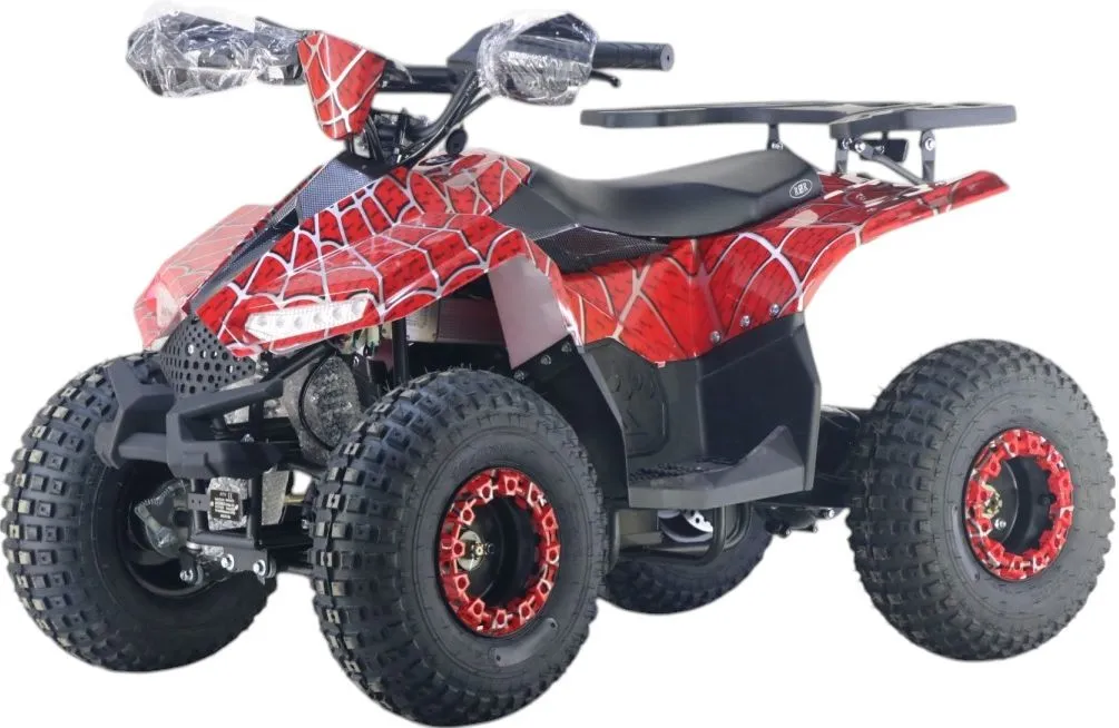 Детский электроквадроцикл RiverToys (LEON-48V-RED-SPIDER) красный спайдер