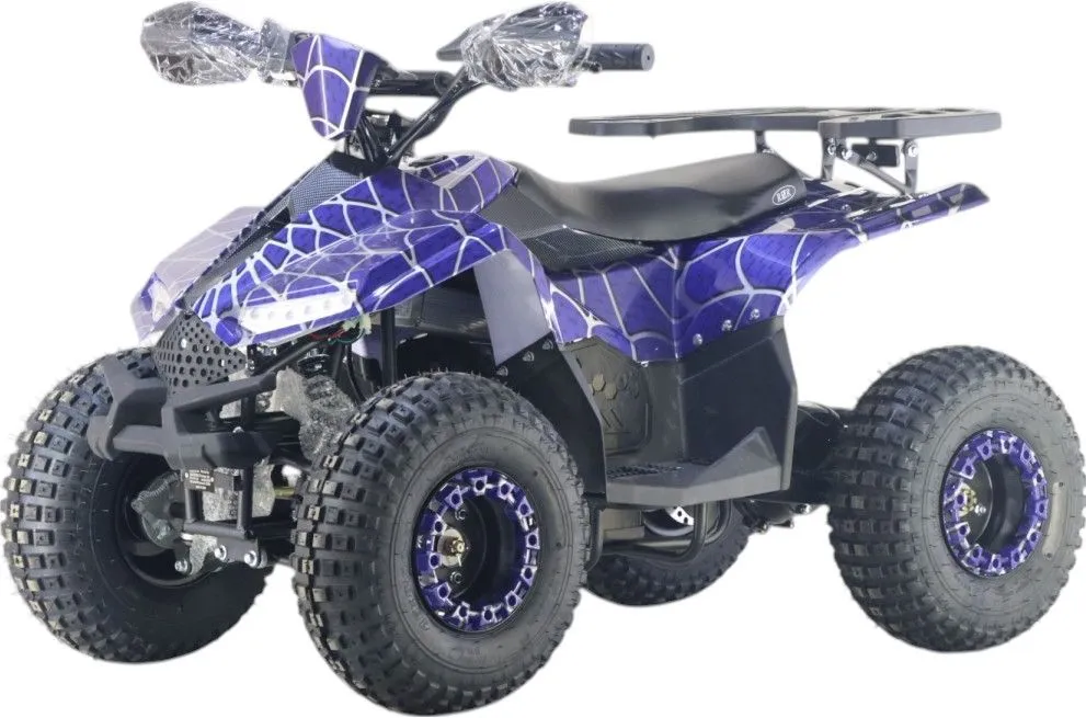 Детский электроквадроцикл RiverToys (LEON-48V-BLUE-SPIDER) синий спайдер