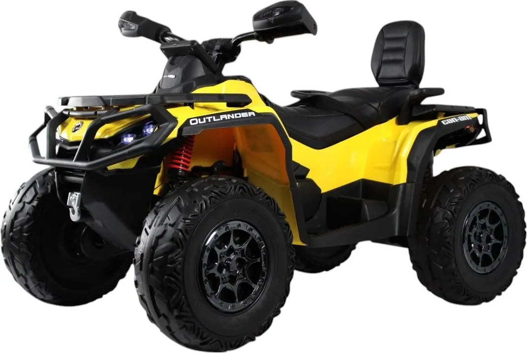 Детский электроквадроцикл RiverToys BRP Can-Am Outlander (Y888YY-YELLOW) желтый