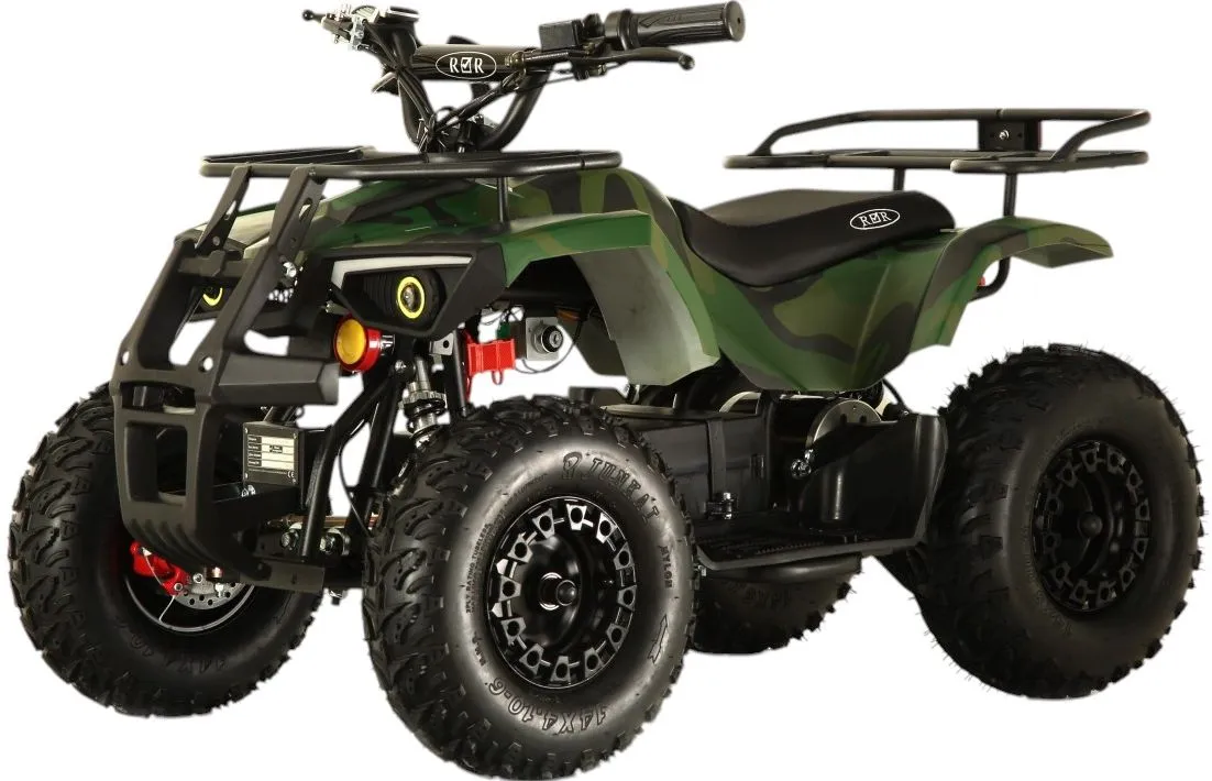 Детский электроквадроцикл RiverToys (TIKI-LUX-GREEN-CAMOUFLAGE) зеленый камуфляж