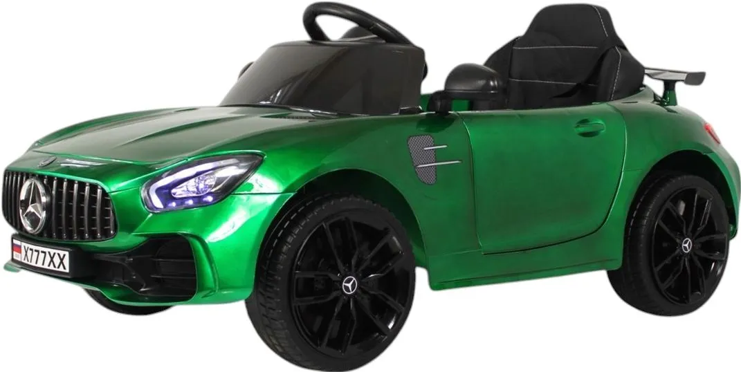 Детский электромобиль RiverToys Mercedes-Benz AMG GT (X777XX-AMG-GREEN-GLANEC) зеленый глянец