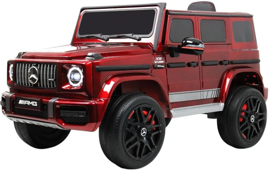 Детский электромобиль RiverToys Mercedes-Benz G63 (Mercedes-AMG-G63-K999KK-CHERRY-GLANEC) вишневый глянец
