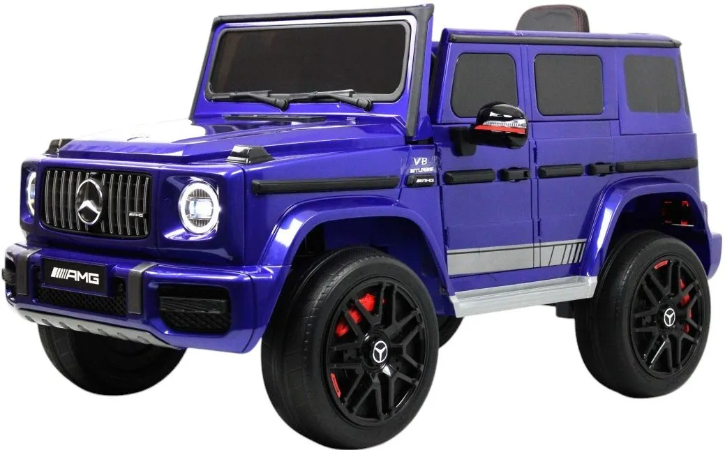 Детский электромобиль RiverToys Mercedes-Benz G63 (Mercedes-AMG-G63-K999KK-BLUE-GLANEC) синий глянец