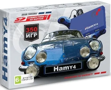 Стационарная игровая приставка Hamy 4 (350-в-1) Gran Turismo Blue
